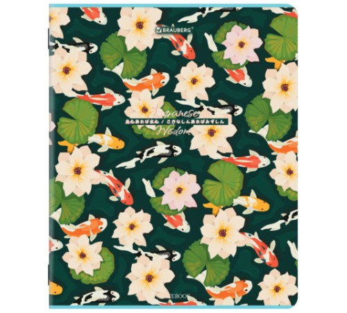 Тетрадь А5, 48 л., BRAUBERG, скоба, клетка, TWIN-лак, 