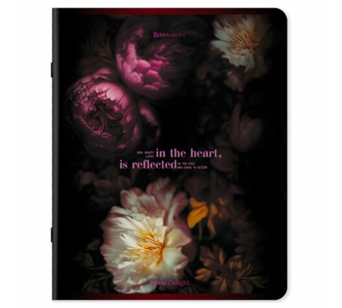 Тетрадь А5, 48 л., BRAUBERG, скоба, клетка, глянцевый лак, 