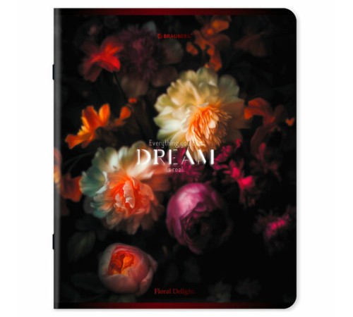 Тетрадь А5, 48 л., BRAUBERG, скоба, клетка, глянцевый лак, 