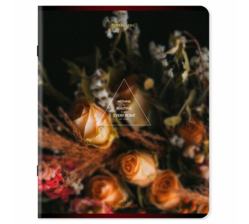 Тетрадь А5, 48 л., BRAUBERG, скоба, клетка, глянцевый лак, 