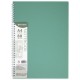 Тетрадь обложка пластик, А4 80 л., гребень мягкий (силиконовый), клетка, BRAUBERG, зеленая, 405355