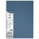 Тетрадь обложка пластик, А4 80 л., гребень мягкий (силиконовый), клетка, BRAUBERG, синий, 405356