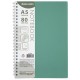 Тетрадь обложка пластик, А5 80 л., гребень мягкий (силиконовый), клетка, BRAUBERG, зеленая, 405359