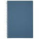 Тетрадь обложка пластик, А5 80 л., гребень мягкий (силиконовый), клетка, BRAUBERG, синий, 405360