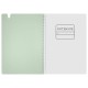 Тетрадь обложка пластик, А4 80 л., гребень мягкий, вырубка для ручки, клетка, BRAUBERG, светло-зеленый, 405373