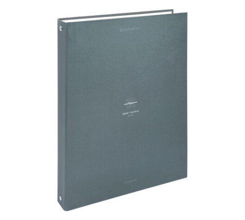 Тетрадь на кольцах БОЛЬШАЯ А4, 215х305 мм, 100 л., твердый картон, клетка, BRAUBERG, 