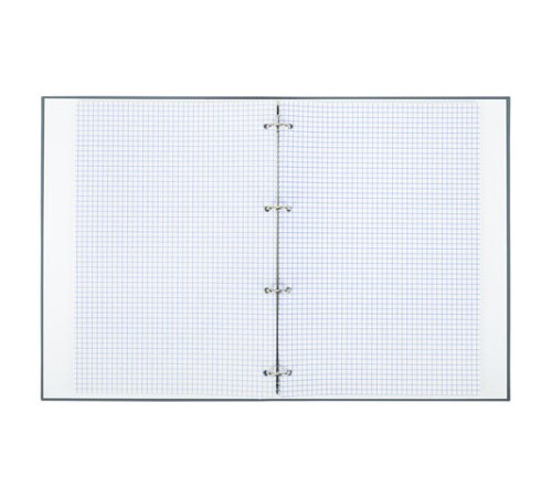 Тетрадь на кольцах БОЛЬШАЯ А4, 215х305 мм, 100 л., твердый картон, клетка, BRAUBERG, 