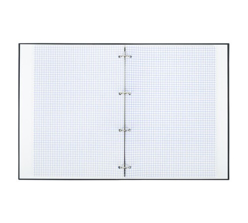 Тетрадь на кольцах БОЛЬШАЯ А4, 215х305 мм, 100 л., твердый картон, клетка, BRAUBERG, 