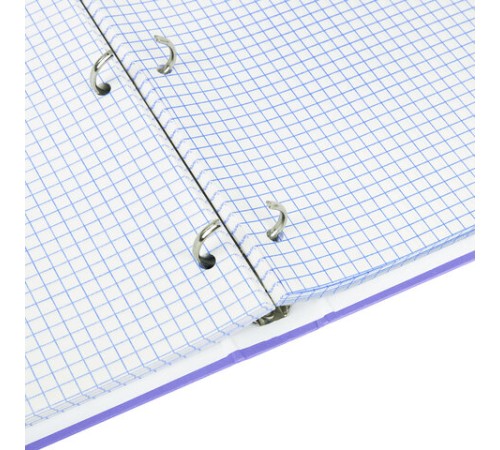 Тетрадь на кольцах БОЛЬШАЯ А4, 215х305 мм, 100 л., твердый картон, клетка, BRAUBERG, 