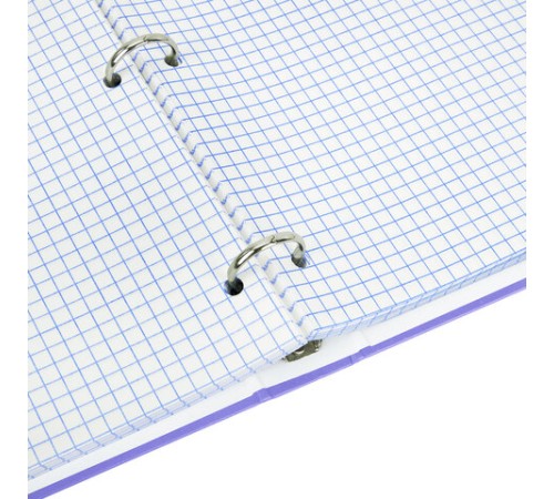 Тетрадь на кольцах БОЛЬШАЯ А4, 215х305 мм, 100 л., твердый картон, клетка, BRAUBERG, 