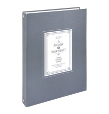 Тетрадь на кольцах БОЛЬШАЯ А4, 215х305 мм, 100 л., твердый картон, клетка, BRAUBERG, 