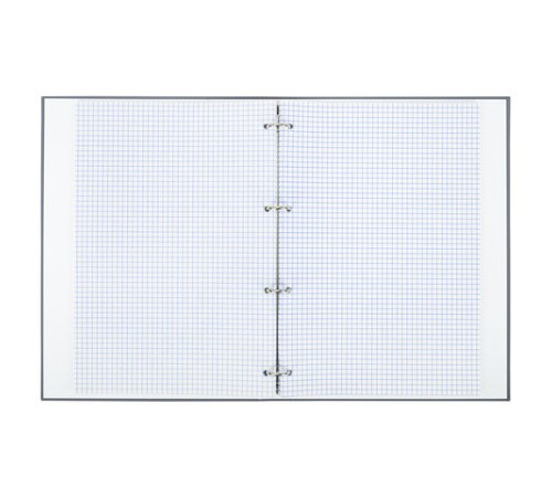 Тетрадь на кольцах БОЛЬШАЯ А4, 215х305 мм, 100 л., твердый картон, клетка, BRAUBERG, 