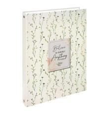 Тетрадь на кольцах БОЛЬШАЯ А4, 215х305 мм, 100 л., твердый картон, клетка, BRAUBERG, 