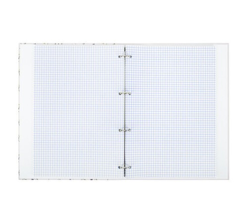 Тетрадь на кольцах БОЛЬШАЯ А4, 215х305 мм, 100 л., твердый картон, клетка, BRAUBERG, 