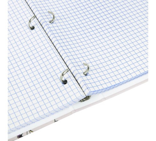 Тетрадь на кольцах БОЛЬШАЯ А4, 215х305 мм, 100 л., твердый картон, клетка, BRAUBERG, 