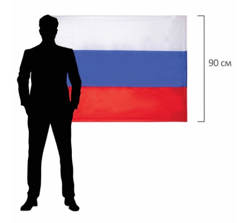 Флаг России 90х135 см, без герба, BRAUBERG/STAFF, 550177, RU01