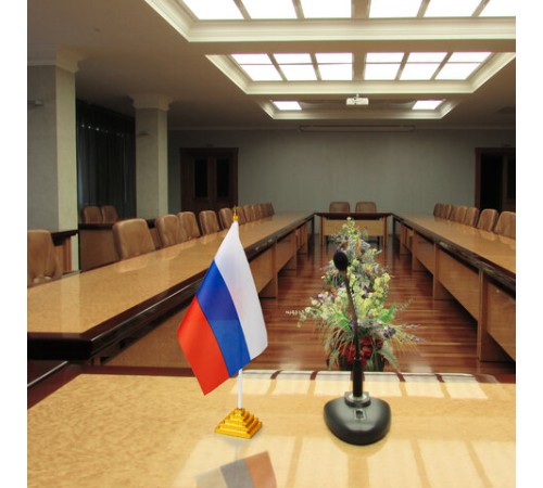 Флаг России настольный 14х21 см, без герба, BRAUBERG/STAFF, 550184, RU22