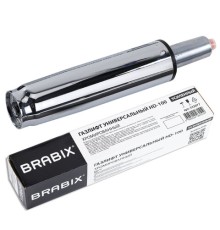 Газлифт прочный BRABIX HD-100 короткий, ХРОМ, в открытом виде 346 мм, d 50 мм, класс 4, 533077