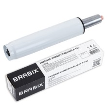 Газлифт BRABIX A-100 короткий, белый, В КОРОБЕ, в открытом виде 346 мм, d 50 мм, класс 2, 533079