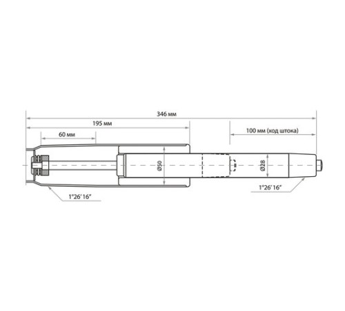 Газлифт BRABIX A-100 короткий, белый, В КОРОБЕ, в открытом виде 346 мм, d 50 мм, класс 2, 533079 Газлифт BRABIX A-100 короткий, белый, В КОРОБЕ, в открытом виде 346 мм, d 50 мм, класс 2, 533079
