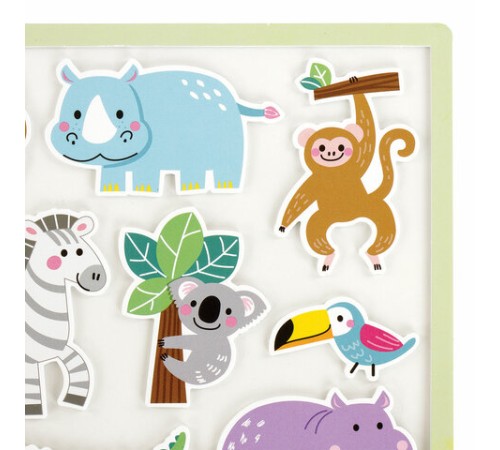 Наклейки обучающие тематические из EVA 