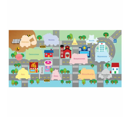 Наклейки обучающие тематические из EVA 