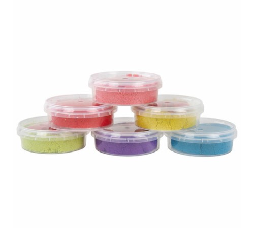 Песок для лепки кинетический BRAUBERG KIDS, 6 цветов, 720 г, 4 формочки, 665090