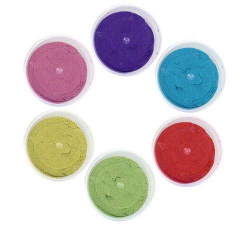 Песок для лепки кинетический BRAUBERG KIDS, 6 цветов, 720 г, 4 формочки, 665090