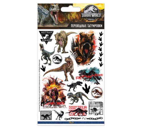 Наклейки-тату переводные АССОРТИ, ЦВЕТНЫЕ, 11х20 см, PY