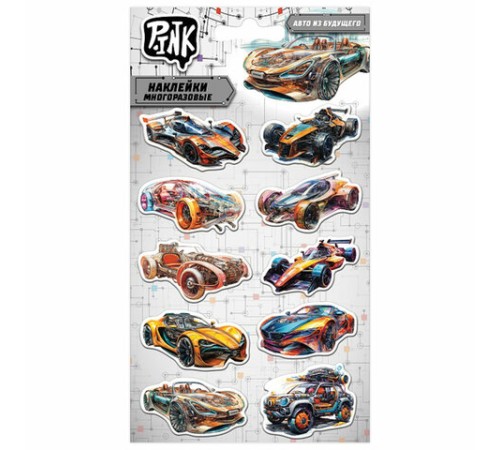 Наклейки объемные АССОРТИ, 11х20 см, PY