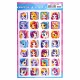 Наклейки бумажные поощрительные, АССОРТИ 280 наклеек, 16х10 см, глиттер, ЮНЛАНДИЯ, 665521