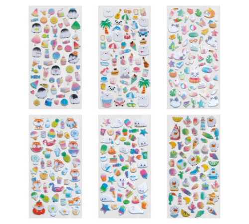 Наклейки гелевые 