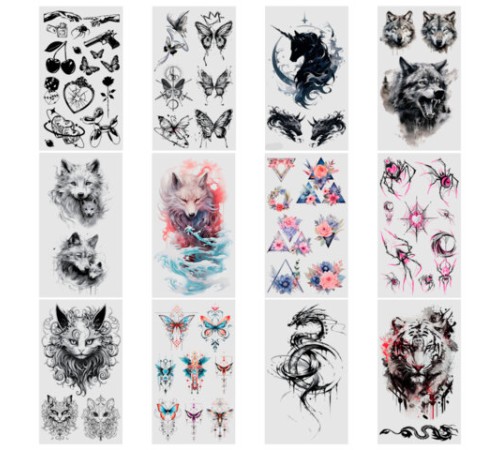 Наклейки-тату переводные 