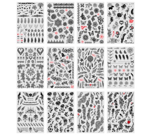 Наклейки-тату переводные 