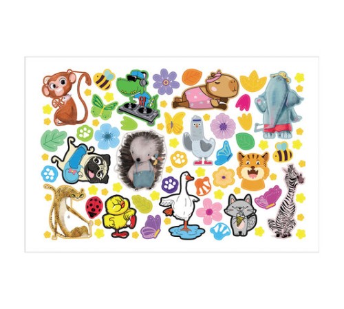 Альбом с наклейками, А5, 8 листов, 600 наклеек, 