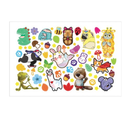 Альбом с наклейками, А5, 8 листов, 600 наклеек, 