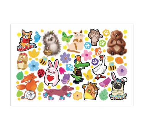 Альбом с наклейками, А5, 8 листов, 600 наклеек, 