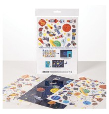 Наклейки бумажные с игровым полем НАБОР, 2 листа, 184 наклеек, 