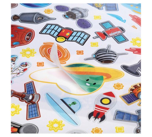 Наклейки бумажные с игровым полем НАБОР, 2 листа, 184 наклеек, 