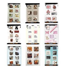 Наклейки объемные эпоксидные на телефон, 6-8 шт. на листе, 