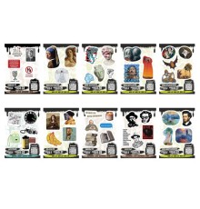 Наклейки виниловые, 21-26 шт., 4 листа, А6, 