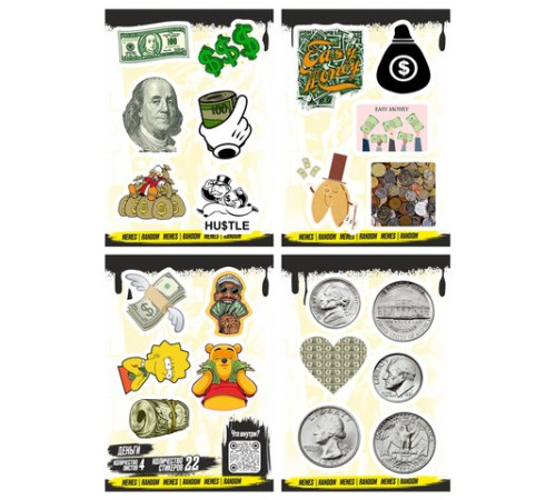 Наклейки виниловые, 21-26 шт., 4 листа, А6, 