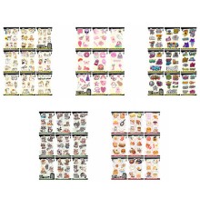 Наклейки виниловые, 45-78 шт., 9 листов, А6, 