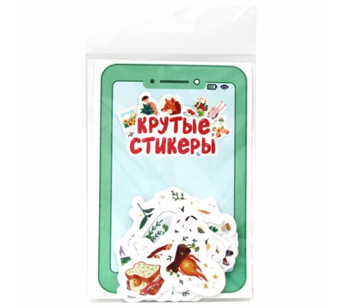 Набор наклеек для телефона, ассорти, 50 наклеек, 100х150 мм, ПП