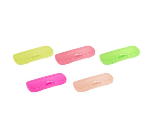 Пенал-футляр СТАММ, 1 отделение, 204х83х25 мм, ассорти, 214133