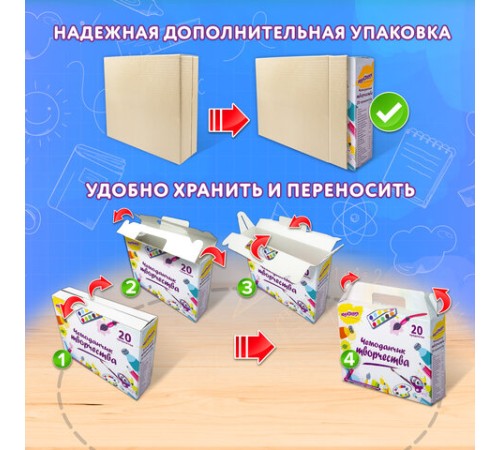 Набор для творчества в подарочной коробке ЮНЛАНДИЯ 