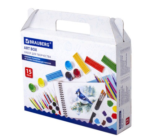 Набор для развития и творчества в подарочной коробке BRAUBERG ART BOX 