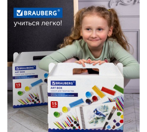 Набор для развития и творчества в подарочной коробке BRAUBERG ART BOX 