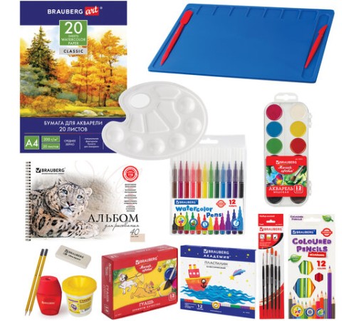 Набор для развития и творчества в подарочной коробке BRAUBERG ART BOX 