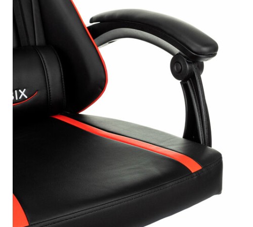 Кресло компьютерное BRABIX "Shooter GM-123", 2 подушки, экокожа, черное/красное, 533190 Кресло компьютерное BRABIX "Shooter GM-123", 2 подушки, экокожа, черное/красное, 533190